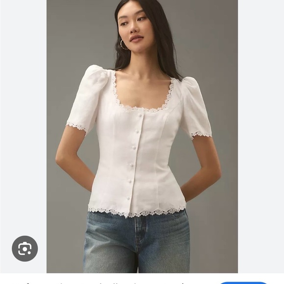 Reformation Anabella Linen Top - Picture 2 of 5